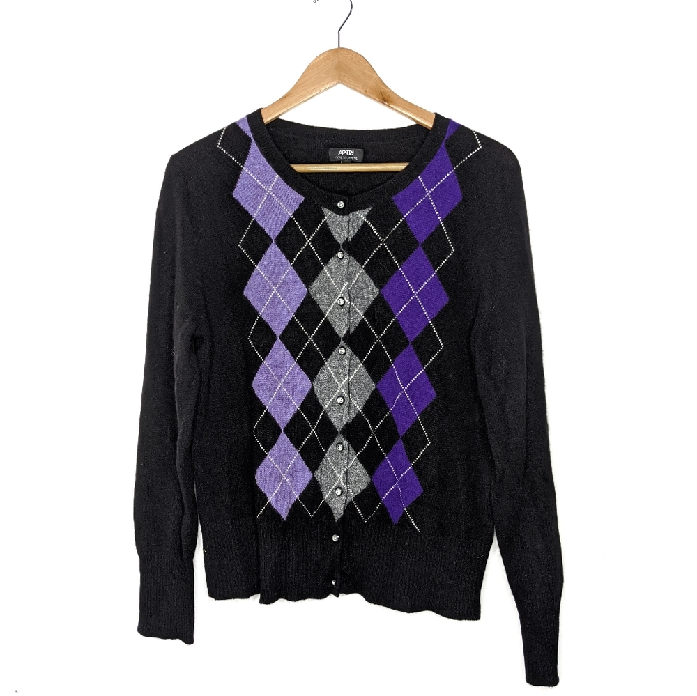 Apt. 9 100% cashmere button up cardigan